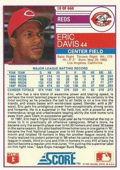 Eric Davis  baseball card collectible - Main Image 2
