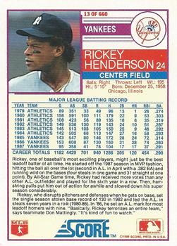 Rickey Henderson  baseball card collectible - Main Image 2