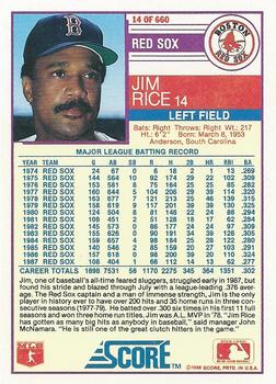 Jim Rice  baseball card collectible - Main Image 2