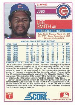 Lee Smith  baseball card collectible - Main Image 2