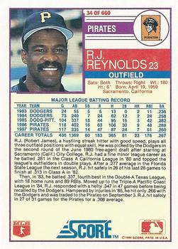 R.J. Reynolds  baseball card collectible - Main Image 2