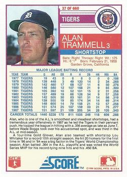 Alan Trammell  baseball card collectible - Main Image 2