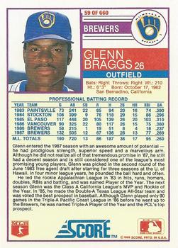 Glenn Braggs  baseball card collectible - Main Image 2