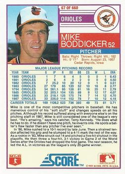 Mike Boddicker  baseball card collectible - Main Image 2