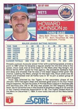 Howard Johnson  baseball card collectible - Main Image 2