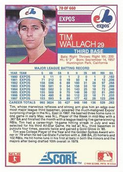 Tim Wallach  baseball card collectible - Main Image 2