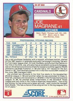 Joe Magrane  baseball card collectible - Main Image 2