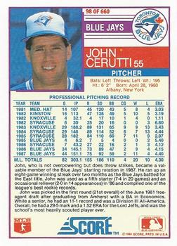 John Cerutti  baseball card collectible - Main Image 2
