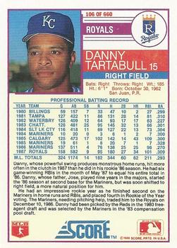 Danny Tartabull  baseball card collectible - Main Image 2