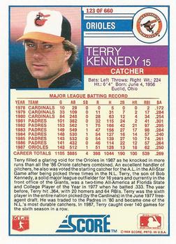 Terry Kennedy  baseball card collectible - Main Image 2