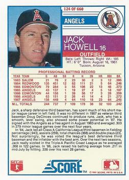 Jack Howell  baseball card collectible - Main Image 2