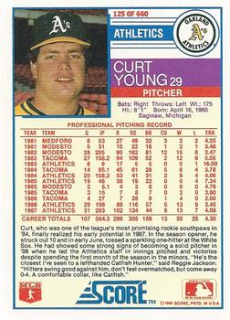 Curt Young  baseball card collectible - Main Image 2