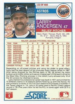 Larry Andersen  baseball card collectible - Main Image 2