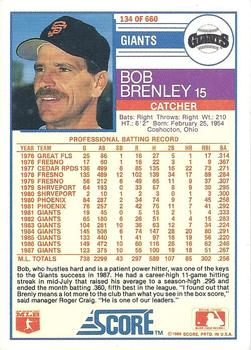 Bob Brenly  baseball card collectible - Main Image 2
