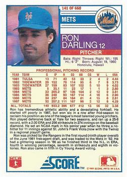 Ron Darling  baseball card collectible - Main Image 2