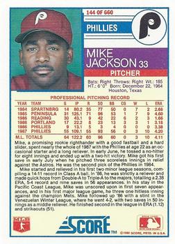 Mike Jackson  baseball card collectible - Main Image 2