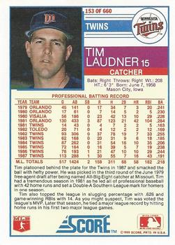 Tim Laudner  baseball card collectible - Main Image 2
