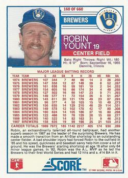 Robin Yount  baseball card collectible - Main Image 2