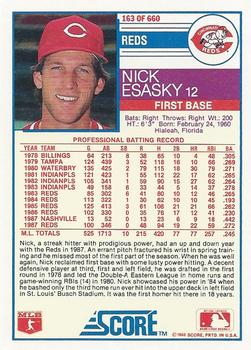 Nick Esasky  baseball card collectible - Main Image 2