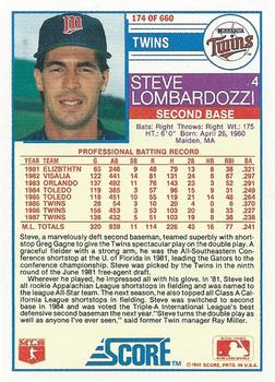Steve Lombardozzi  baseball card collectible - Main Image 2