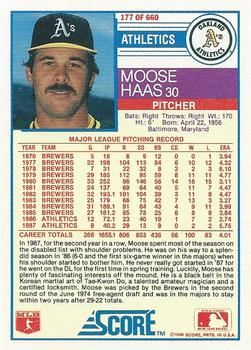 Moose Haas  baseball card collectible - Main Image 2