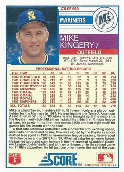 Mike Kingery  baseball card collectible - Main Image 2