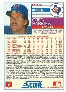 Greg Harris  baseball card collectible - Main Image 2