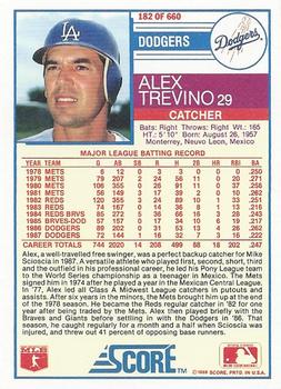 Alex Trevino  baseball card collectible - Main Image 2