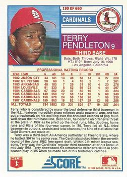Terry Pendleton  baseball card collectible - Main Image 2