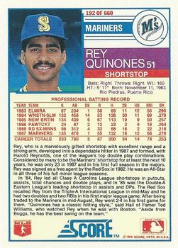 Rey Quinones  baseball card collectible - Main Image 2