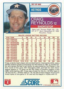 Craig Reynolds  baseball card collectible - Main Image 2