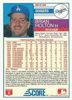 Brian Holton  baseball card collectible - Main Image 2
