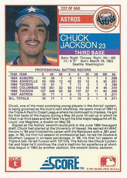 Chuck Jackson  baseball card collectible - Main Image 2