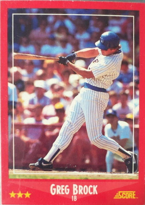 Greg Brock  baseball card collectible - Main Image 3
