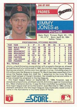 Jimmy Jones  baseball card collectible - Main Image 2