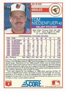 Tom Niedenfuer  baseball card collectible - Main Image 2