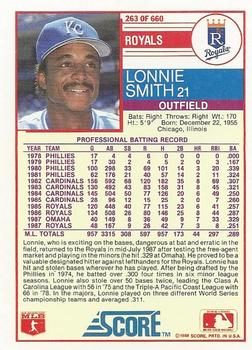 Lonnie Smith  baseball card collectible - Main Image 2