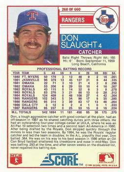 Don Slaught  baseball card collectible - Main Image 2