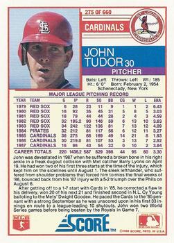 John Tudor  baseball card collectible - Main Image 2