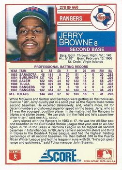 Jerry Browne  baseball card collectible - Main Image 2