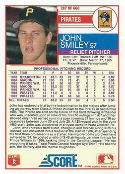 John Smiley  baseball card collectible - Main Image 2