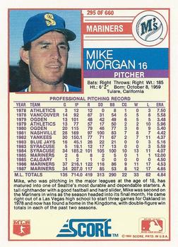 Mike Morgan  baseball card collectible - Main Image 2