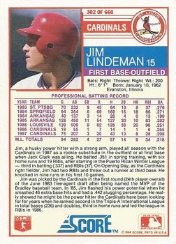 Jim Lindeman  baseball card collectible - Main Image 2