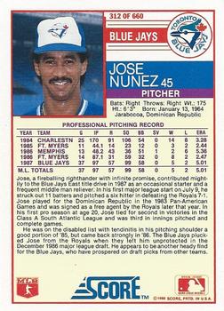 Jose Nunez  baseball card collectible - Main Image 2