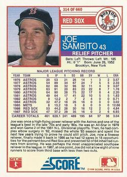 Joe Sambito  baseball card collectible - Main Image 2