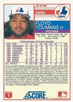 Floyd Youmans  baseball card collectible - Main Image 2