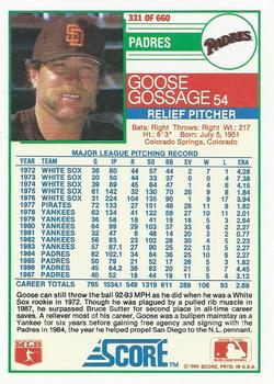 Goose Gossage  baseball card collectible - Main Image 2