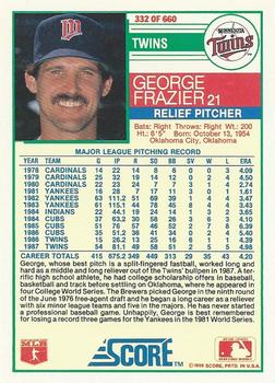 George Frazier  baseball card collectible - Main Image 2