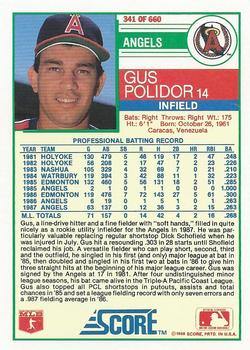 Gus Polidor  baseball card collectible - Main Image 2