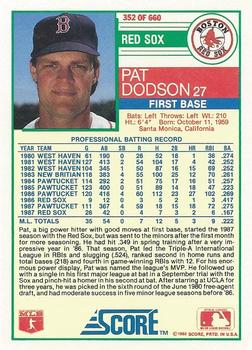 Pat Dodson  baseball card collectible - Main Image 2